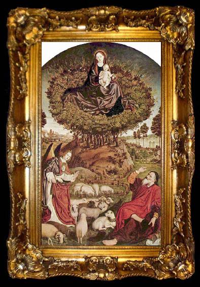 framed  Nicolas Froment Virgin and Child (nn03), ta009-2